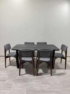 Стол кухонный обеденный прямоугольный дизайнерский лофт THETABLE 140х80 8.11/2.1