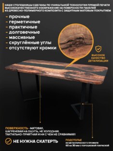 Стол письменный прямоугольный дизайнерский лофт THETABLE RU 180х80 3.8/3.1 Стол письменный прямоугольный дизайнерский лофт THETABLE RU 180х80 3.8/3.1