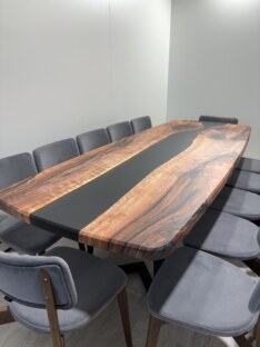 Стол кухонный обеденный евро дизайнерский лофт THETABLE RU 250х100 3.8/1.1