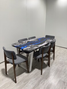 Стол кухонный обеденный прямоугольный дизайнерский лофт THETABLE RU 200х90 4.17/2.2