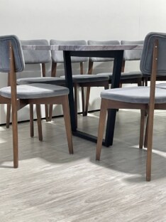 Стол кухонный обеденный прямоугольный дизайнерский лофт THETABLE RU 200х90 3.27/2.1