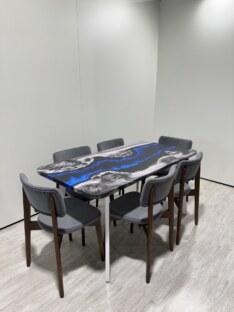 Стол кухонный обеденный прямоугольный дизайнерский лофт THETABLE RU 120х80 4.17/4.2