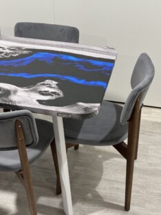 Стол кухонный обеденный прямоугольный дизайнерский лофт THETABLE RU 120х80 4.17/4.2
