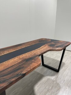 Стол компьютерный с вырезом дизайнерский лофт THETABLE RU 180х80 3.26/2.1