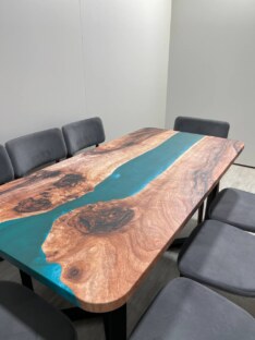 Стол кухонный обеденный прямоугольный дизайнерский лофт THETABLE RU 160х80 3.14/3.1