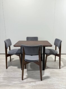 Стол кухонный обеденный прямоугольный дизайнерский лофт THETABLE RU 102х69 6.4/11.1