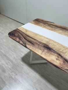 Стол кухонный обеденный прямоугольный дизайнерский лофт THETABLE RU 200х90 3.22/1.2