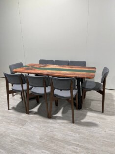 Стол кухонный обеденный прямоугольный дизайнерский лофт THETABLE RU 220х90 3.10/1.1 Стол кухонный обеденный прямоугольный дизайнерский лофт THETABLE RU 220х90 3.10/1.1