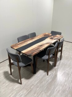 Стол кухонный обеденный прямоугольный дизайнерский лофт THETABLE RU 180х80 3.25/1.1