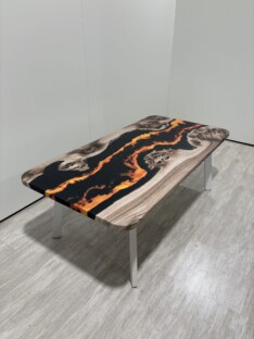 Стол журнальный прямоугольный дизайнерский лофт THETABLE RU 120х80 4.15/5.2