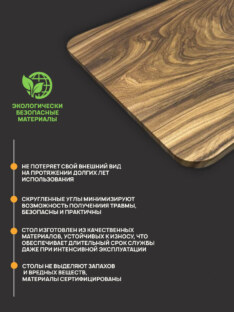 Стол кухонный обеденный квадратный дизайнерский лофт THETABLE 80х80 9.2/6.1