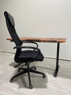Стол письменный с подъемным механизмом и вырезом дизайнерский лофт THETABLE RU 180х80 5.8/14.1 Стол письменный с подъемным механизмом и вырезом дизайнерский лофт THETABLE RU 180х80 5.8/14.1