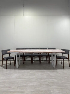 Стол кухонный обеденный евро дизайнерский лофт THETABLE RU 250х100 6.6/2.2