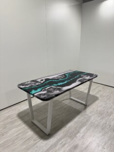 Стол кухонный обеденный прямоугольный дизайнерский лофт THETABLE RU 140х80 4.18/2.2