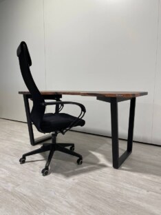 Стол компьютерный с вырезом дизайнерский лофт THETABLE 160х70 3.26/2.1