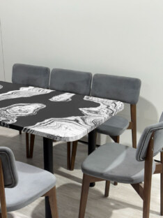 Стол кухонный обеденный прямоугольный дизайнерский лофт THETABLE RU 140х80 2.72/11.1