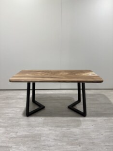 Стол кухонный обеденный прямоугольный дизайнерский лофт THETABLE RU 160х80 9.9/1.1