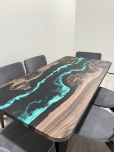 Стол кухонный обеденный прямоугольный дизайнерский лофт THETABLE RU 160х80 4.9/1.1