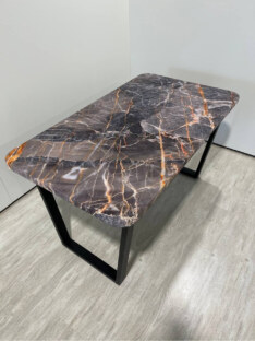 Стол кухонный обеденный прямоугольный дизайнерский лофт THETABLE RU 160х80 2.26/2.1