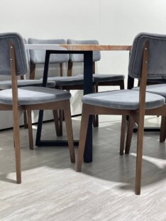 Стол кухонный обеденный прямоугольный дизайнерский лофт THETABLE RU 160х80 3.18/1.1