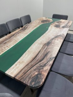 Стол кухонный обеденный прямоугольный дизайнерский лофт THETABLE RU 200х90 3.21/1.1