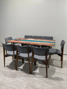 Стол кухонный обеденный прямоугольный дизайнерский лофт THETABLE RU 250х100 3.14/2.1 Стол кухонный обеденный прямоугольный дизайнерский лофт THETABLE RU 250х100 3.14/2.1