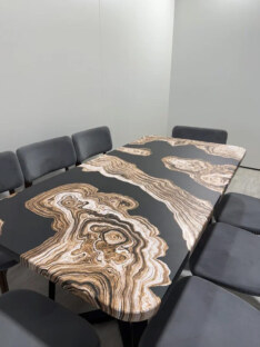 Стол кухонный обеденный прямоугольный дизайнерский лофт THETABLE RU 180х80 2.71/1.1