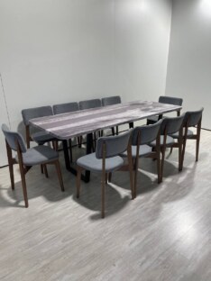 Стол кухонный обеденный прямоугольный дизайнерский лофт THETABLE RU 200х90 3.27/2.1