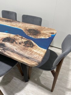 Стол кухонный обеденный прямоугольный дизайнерский лофт THETABLE RU 250х100 3.32/1.1