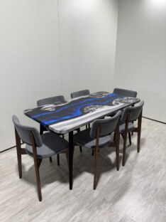 Стол кухонный обеденный прямоугольный дизайнерский лофт THETABLE RU 160х80 4.17/6.1