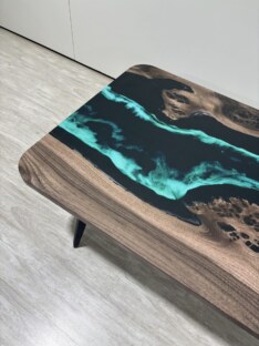 Стол журнальный прямоугольный дизайнерский лофт THETABLE RU 160х80 4.9/7.1