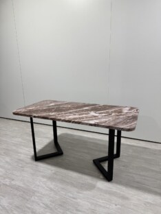Стол кухонный обеденный прямоугольный дизайнерский лофт THETABLE RU 160х80 2.63/3.1