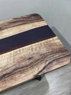 Стол кухонный обеденный прямоугольный дизайнерский лофт THETABLE RU 140х80 3.19/1.1