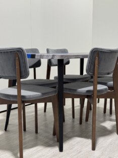 Стол кухонный обеденный прямоугольный дизайнерский лофт THETABLE RU 160х80 4.17/6.1