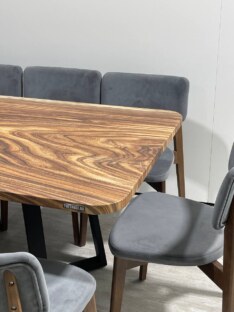 Стол кухонный обеденный прямоугольный дизайнерский лофт THETABLE RU 200х90 8.14/1.1