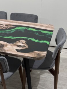 Стол кухонный обеденный прямоугольный дизайнерский лофт THETABLE RU 120х80 4.14/6.1