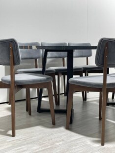 Стол кухонный обеденный прямоугольный дизайнерский лофт THETABLE RU 160х80 2.7/1.1