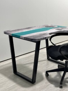 Стол компьютерный с вырезом дизайнерский лофт THETABLE RU 120х80 3.43/2.1