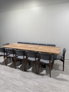 Стол кухонный обеденный прямоугольный дизайнерский лофт THETABLE RU 250х100 8.13/3.1