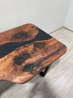 Стол письменный с вырезом дизайнерский лофт THETABLE RU 120х80 3.1/2.1 Стол письменный с вырезом дизайнерский лофт THETABLE RU 120х80 3.1/2.1