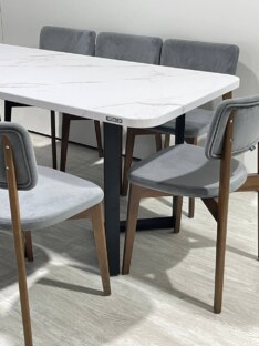 Стол кухонный обеденный прямоугольный дизайнерский лофт THETABLE RU 160х80 2.21/3.1