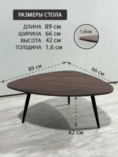 Стол журнальный медиатор дизайнерский лофт THETABLE RU 89х66 6.4/8.1-3 Стол журнальный медиатор дизайнерский лофт THETABLE RU 89х66 6.4/8.1-3