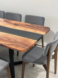 Стол кухонный обеденный прямоугольный дизайнерский лофт THETABLE RU 200х90 3.12/3.1