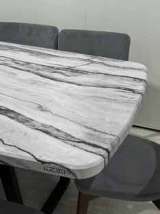 Стол кухонный обеденный евро дизайнерский лофт THETABLE RU 200х90 6.5/1.1