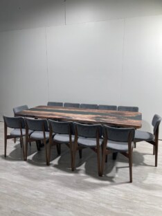 Стол кухонный обеденный прямоугольный дизайнерский лофт THETABLE RU 250х100 3.47/2.1