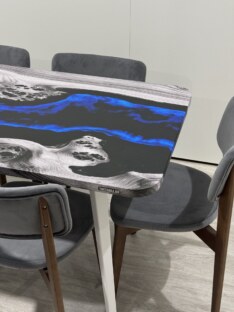 Стол кухонный обеденный прямоугольный дизайнерский лофт THETABLE RU 160х80 4.17/6.2