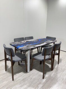 Стол кухонный обеденный прямоугольный дизайнерский лофт THETABLE RU 140х80 4.17/1.2