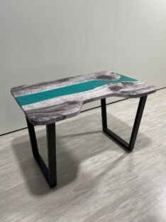 Стол компьютерный с вырезом дизайнерский лофт THETABLE RU 120х80 3.43/2.1