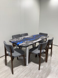 Стол кухонный обеденный прямоугольный дизайнерский лофт THETABLE RU 120х80 4.17/3.2