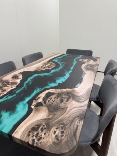 Стол кухонный обеденный прямоугольный дизайнерский лофт THETABLE RU 140х80 4.13/6.1